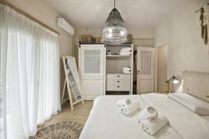 Posteľ alebo postele v izbe v ubytovaní Stylish Apartment at Pagrati