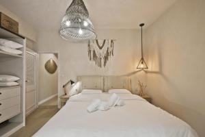 Posteľ alebo postele v izbe v ubytovaní Stylish Apartment at Pagrati