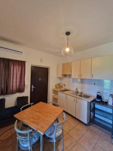 Kuchyň nebo kuchyňský kout v ubytování Apartmani Tereza