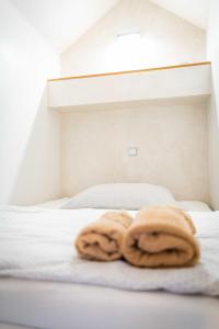 Ein Bett oder Betten in einem Zimmer der Unterkunft Apartmán ZA-KA 3 ubytování Litovel