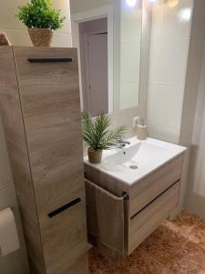 Koupelna v ubytování Apartamentos custodio