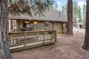 Bygningen som feriehuset ligger i