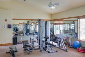 a gym with several exercise equipment in a room at Coeur dAlene Vacation Rental 4 Mi to Hayden Lake in Coeur d'Alene