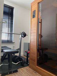 Gimnasio o equipo deportivo en Spacious appartement in scenic quarter with huge roof terrace