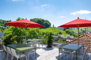 Linde Heiden Swiss Quality Hotel外面的花园