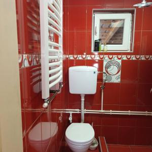 Koupelna v ubytování Apartmani sa pogledom na Dunav - Akademik