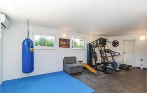 Fitness centrum a/nebo fitness zařízení v ubytování Lovely Home In Poljica With Jacuzzi