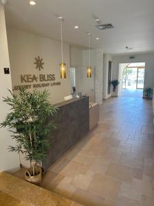 a lobby of a office with a reception desk at KEA BLISS in Korissia