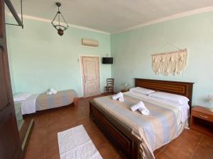 Postel nebo postele na pokoji v ubytování B&B La Pitraia