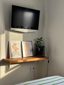 TV a/nebo společenská místnost v ubytování Eagle's Nest