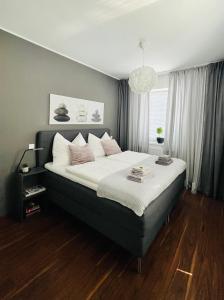 Postel nebo postele na pokoji v ubytování Apartment Leo6