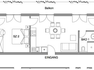 Plán poschodí v ubytovaní Apartment Sonnenblume by Interhome