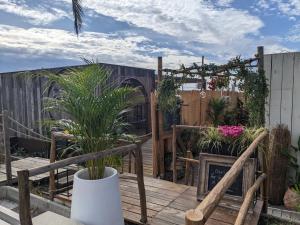 Balkon lub taras w obiekcie EDEN GOLFE Plages à pieds Parking Privé