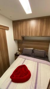 Cama o camas de una habitación en Loc10Flats - Hotel Fazenda Gravatá Monte Castelo