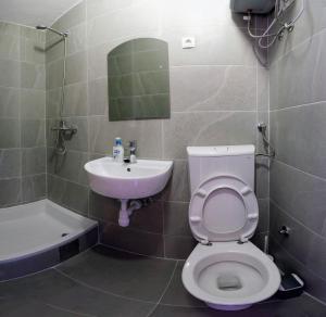 a bathroom with a toilet and a sink at Guest House Periko in Split