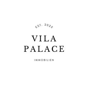 a logo with the title villa palace at Vila Palace with kitchen in Donji Štoj