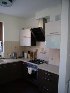 ครัวหรือมุมครัวของ Apartament nad Łomniczką