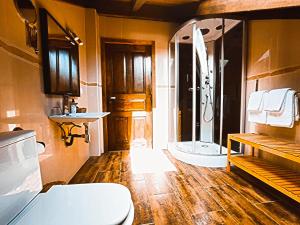 Un baño de Hotel Rural Pajarapinta