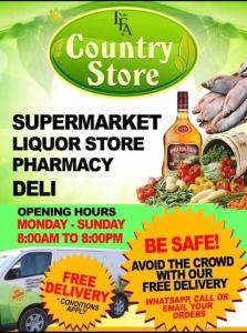 a flyer for a poultry store with vegetables and food at Richmond - Heroes Villa, North Coast, Gated, Access to Swimming Pool, Playground & Private Beach - Welcome Basket in Richmond