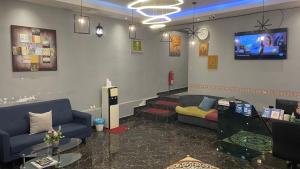 Posezení v ubytování Hotel Dlima Inn Bukit
