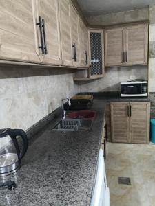 Kuchyň nebo kuchyňský kout v ubytování White tulips apartment الزنبقة البيضاء