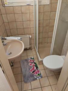 Koupelna v ubytování Haus-Halliger-Appartment-Peter