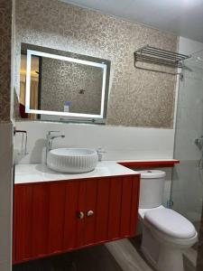 Koupelna v ubytování Roble 102 Hermoso Apartamento Con Alberca