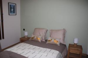 Кровать или кровати в номере Le Granier en Chartreuse