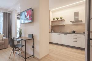 Dapur atau dapur kecil di A 3 minuti dal centro storico In Style Apartment con parcheggio gratuito
