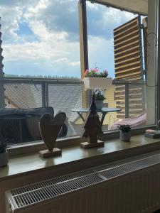 Balkón alebo terasa v ubytovaní Luxusní Apartmán u sjezdovek s garáží