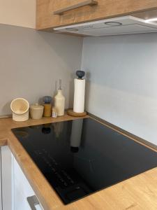 Kuchyňa alebo kuchynka v ubytovaní Luxusní Apartmán u sjezdovek s garáží