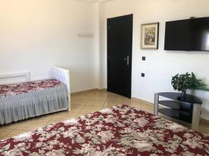 Una cama o camas en una habitación de Grand appart avec vue sur mer