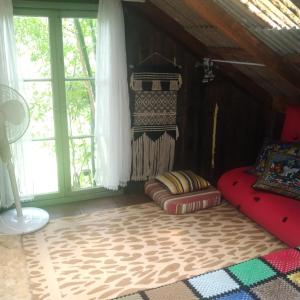 Posezení v ubytování Cabana Bambu