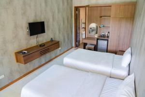Trang An Golf and Resort房間的床