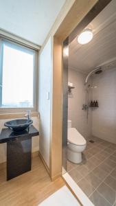 Koupelna v ubytování Venezia Hotel