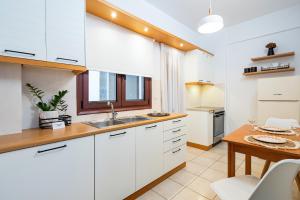 Kuchyň nebo kuchyňský kout v ubytování Areti InCreteble Cretan Residences Collection