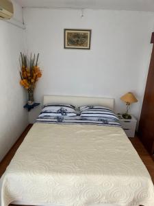 a bedroom with a large bed in a room at Apartments Despotović in Vis