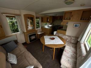 Kuchyň nebo kuchyňský kout v ubytování Autocamp Free Star - Mobilheimy
