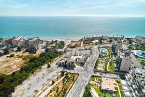 an aerial view of a city and the ocean at Apartment Comfort Zone 2 in Pilar de la Horadada
