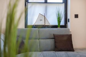 Posezení v ubytování Vista 5, mit Balkon und drei Schlafzimmern