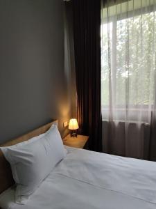 Letto o letti in una camera di Shanshe