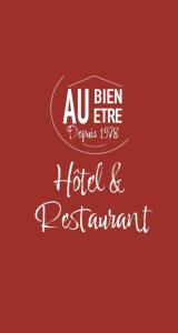 a sign that reads air bine depicts hotel and restaurant at Au Bien Etre piscine in Villecroze