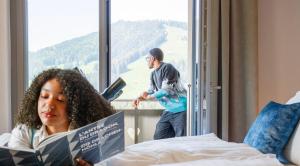 Hosté ubytování Boutique hôtel Corbetta - SPA 60m2 - La montagne à 5 minutes de l'autoroute A12 aux Paccots sur Montreux - NOUVEAU Loft familial - Profitez du Lac Léman et des montagnes en même temps