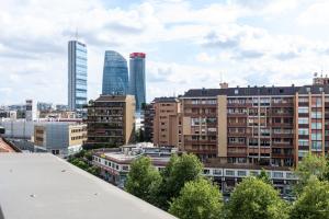 a view of a city with tall buildings at Collection CityLife Suites with Terrace - Top Collection in Milan