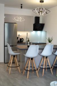 Kuchyň nebo kuchyňský kout v ubytování Apartments Angelus