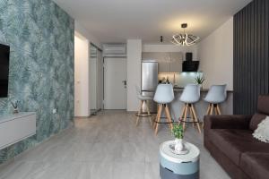 Kuchyň nebo kuchyňský kout v ubytování Apartments Angelus