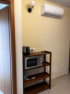 Η κουζίνα ή μικρή κουζίνα στο Apartments Wile Süd