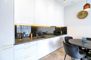 Η κουζίνα ή μικρή κουζίνα στο Laguna Beskidów Resort - Apartament A54