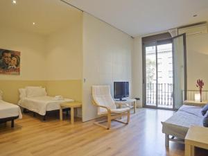 Televízia a/alebo spoločenská miestnosť v ubytovaní ¡Apartamento en el centro de Barcelona!