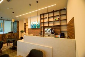 TV a/nebo společenská místnost v ubytování Hotel Zeneli Vlore